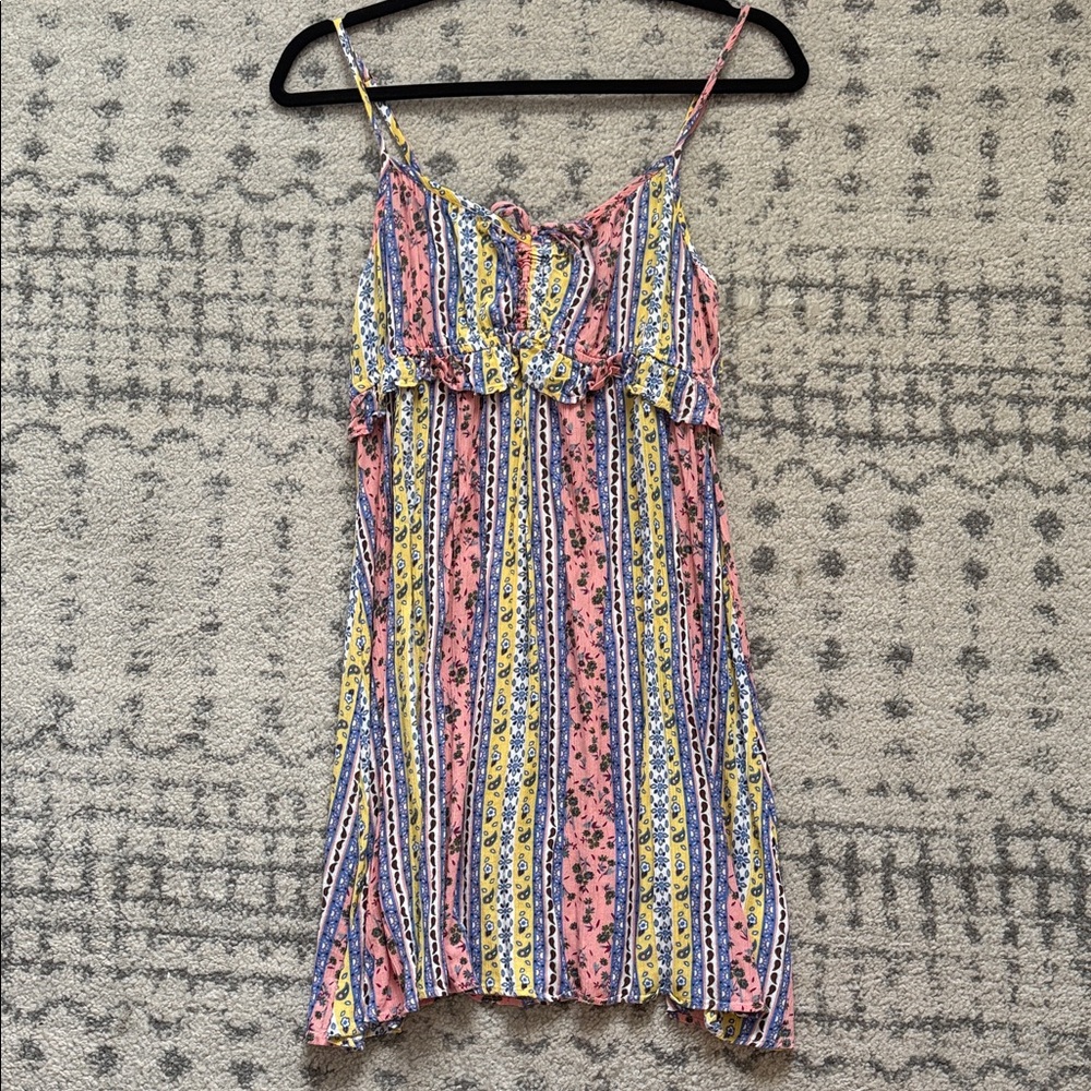 Derek Heart Multicolor Patterned Dress